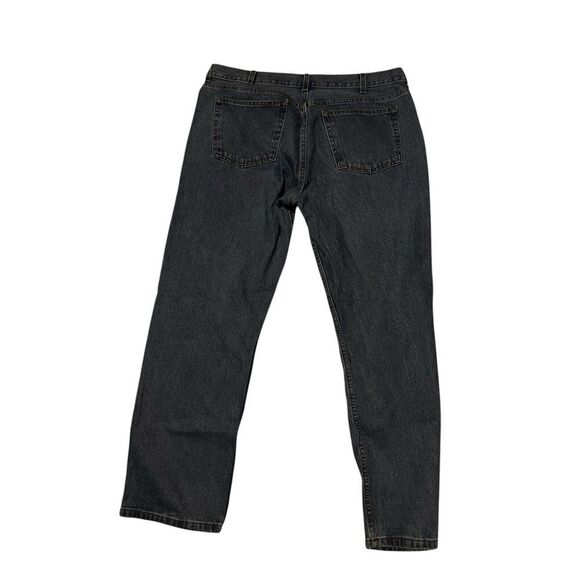 George Men's Size 40x32 Blue Straight Dark Wash Cotton Blend Denim Jeans 40w 216 - Picture 2 of 7